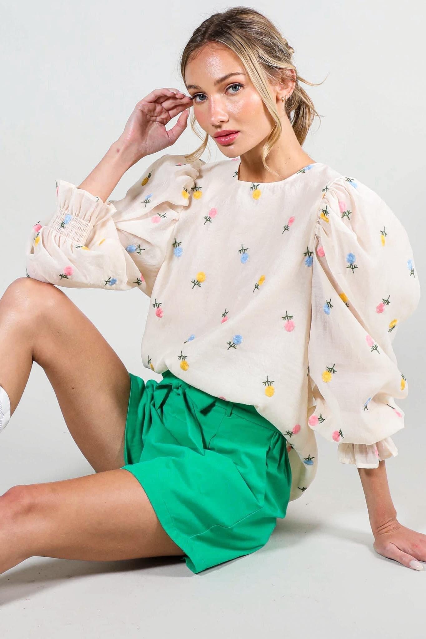 Floral Organza Top