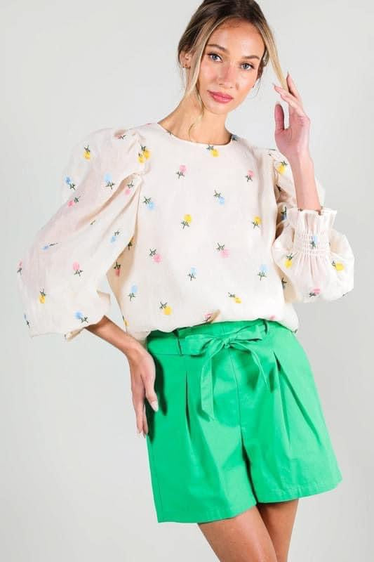 Floral Organza Top